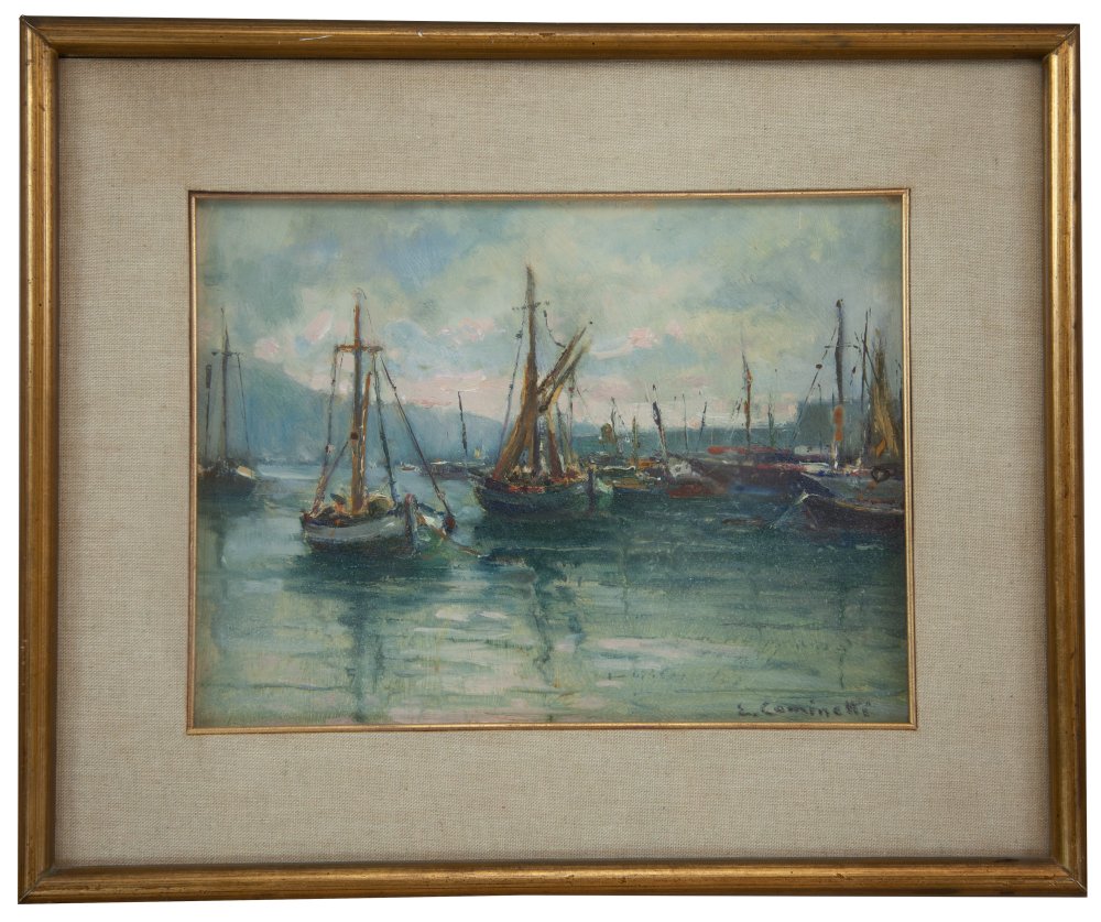 ernesto cominetti: Il porto di Santa Margherita Ligure 1949